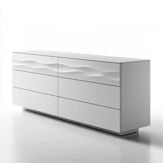 Cassettiera dalla forma compatta, bianco, per la casa