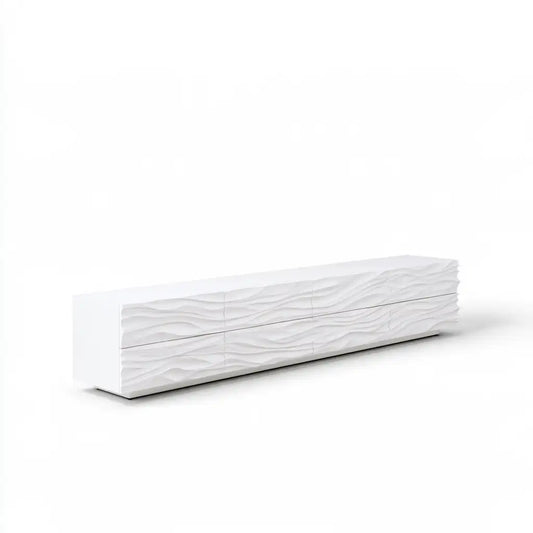 Cassettiera dalle linee moderne, bianco, per la casa